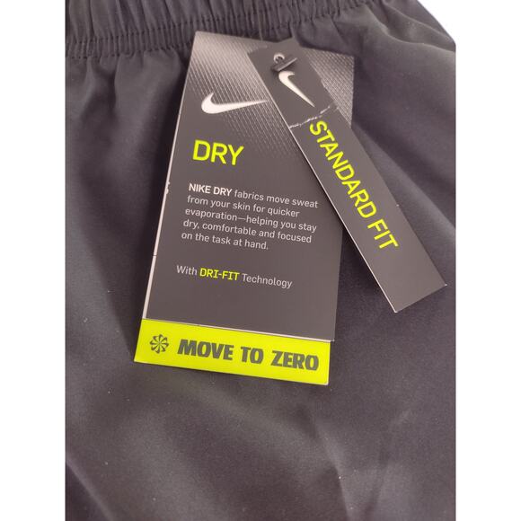 Nike Womens Dri-Fit Running Shorts Black & White Mesh Sides Liner New Sz L - Picture 5 of 8